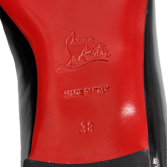 Christian Louboutin Ballalla Patent Leather Ballet Flats Shoes in Black $745 - Picture 11 of 11